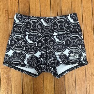 GWPL Barbell Plate Spandex Shorts - L